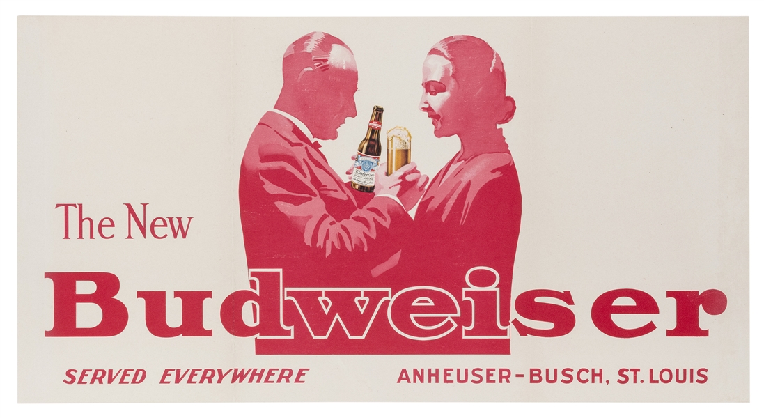  ANONYMOUS (LUDWIG HOHLWEIN?). The New Budweiser. Circa 1920...