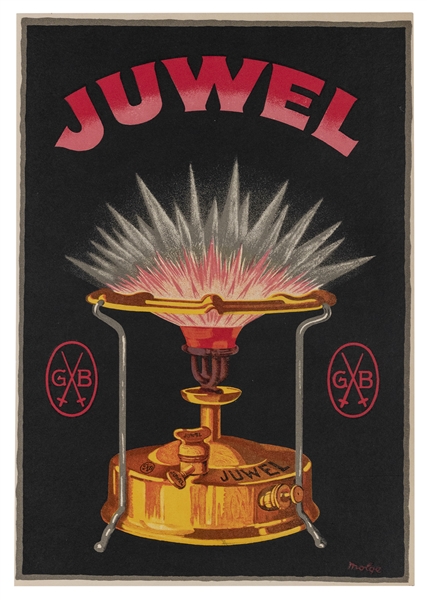  MOLGE. Juwel. Circa 1930s. Stone lithograph advertisement/s...