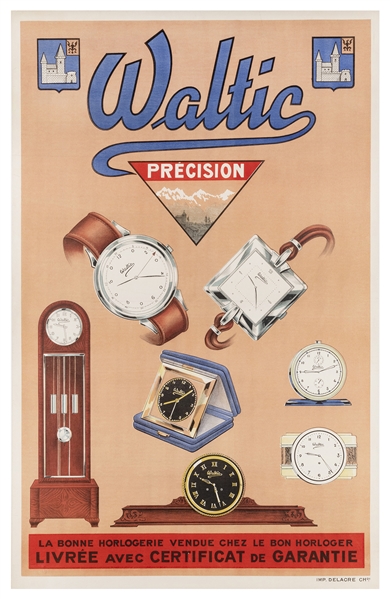  Waltic Precision. [France]: Delacre, ca. 1930s. Lithograph ...