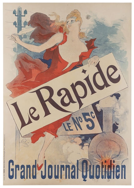  CHERET, Jules (1836-1932). Le Rapide / Grand Journal Quotid...