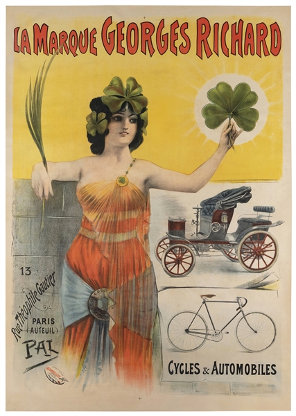  PALEOLOGUES, Jean de (1855-1942). Georges Richard / Cycles ...
