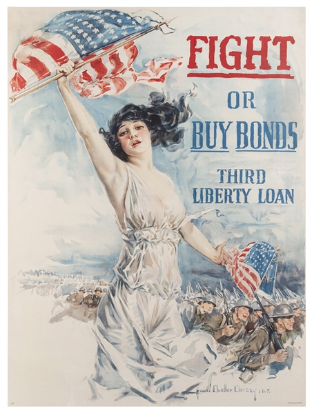  CHRISTY, Howard Chandler (1872-1952). Fight or Buy Bonds / ...