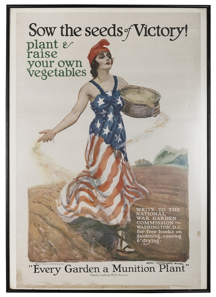  FLAGG, James Montgomery (1870-1960). Sow the Seeds of Victo...