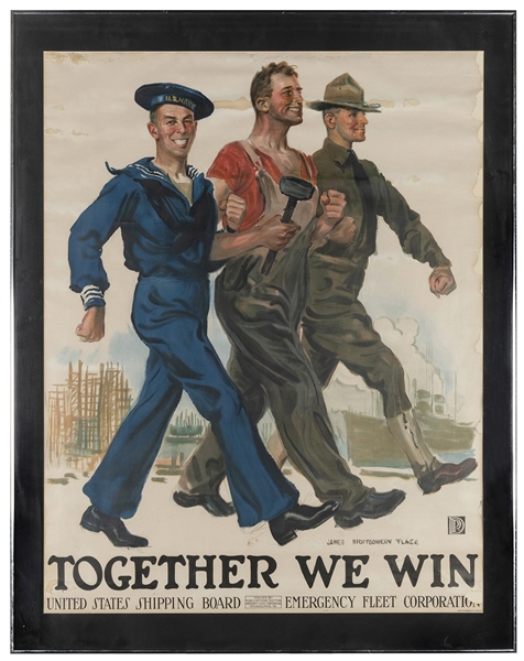  FLAGG, James Montgomery (1877–1960). Together We Win. The W...
