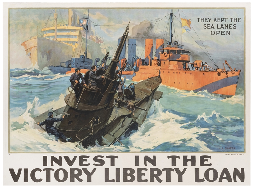  SHAFER, Leon Alaric. Liberty Loan / They Kept the Sea Lanes...