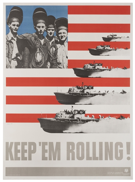  LIONNI, Leo. Keep ‘Em Rolling! Washington, D.C., 1941. Offs...