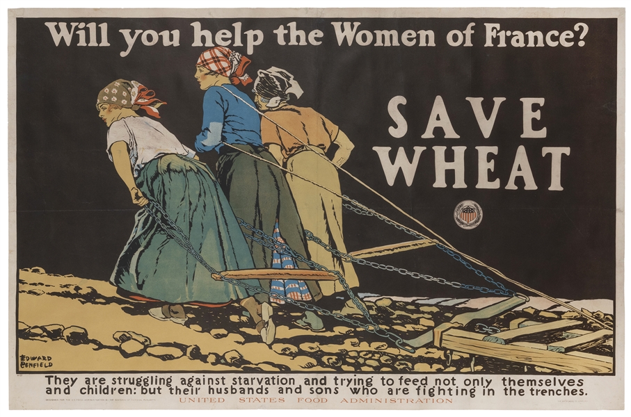  PENFIELD, Edward (1866–1925). Will You Help the Women of Fr...