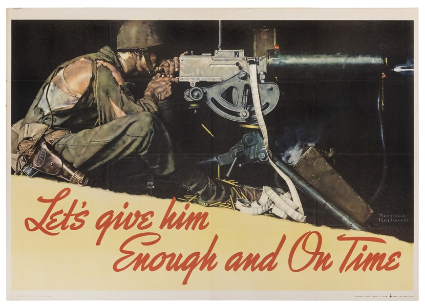  ROCKWELL, Norman (1894-1978). Let’s Give Him Enough and On ...