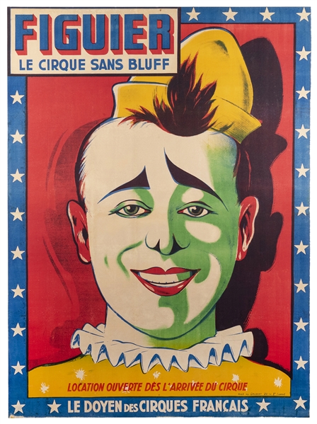  Figuier / Le Cirque sans Bluff. Paris: Soudant, ca. 1950. L...