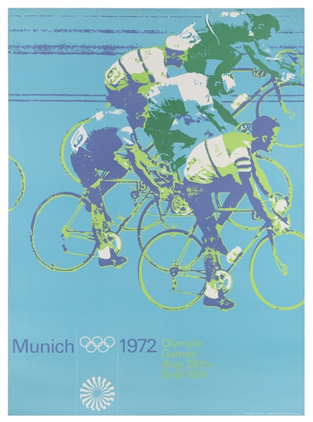  AICHER, Otl (1922-1991). Munich Olympics 1972 / Cycling. Mu...