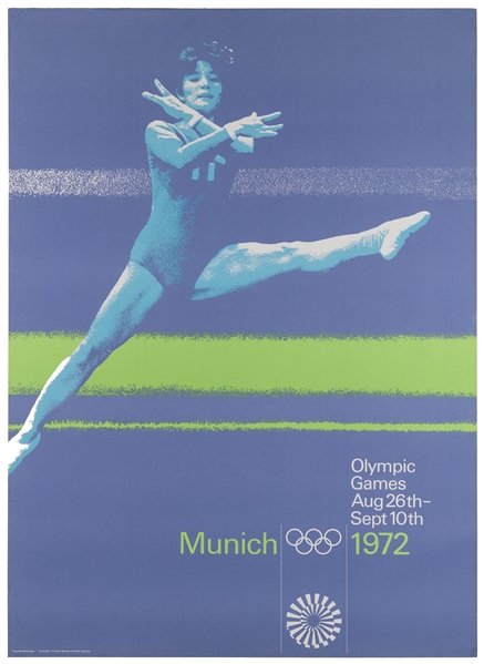  AICHER, Otl (1922-1991). Munich Olympics 1972 / Gymnastics....