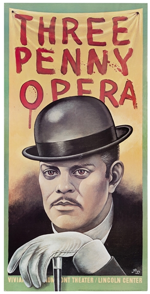  DAVIS, Paul (American, b. 1938). Three Penny Opera. New Yor...