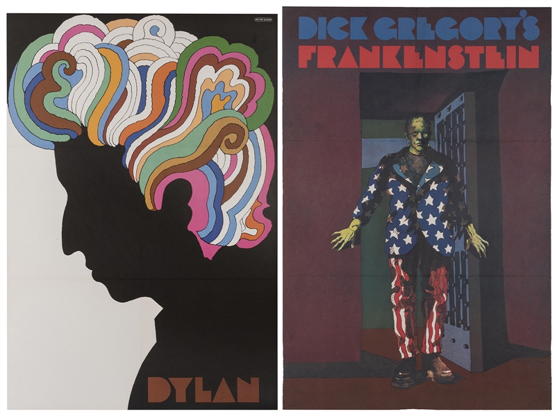  GLASER, Milton (1929-2020). Bob Dylan / Dick Gregory’s Fran...