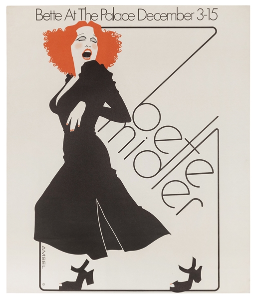  AMSEL, Richard (1947-1985). Bette Midler / at the Palace. C...