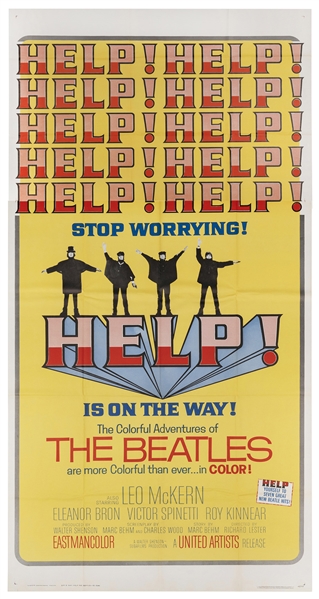  [BEATLES] Help! United Artists, 1965. Three sheet (approx. ...