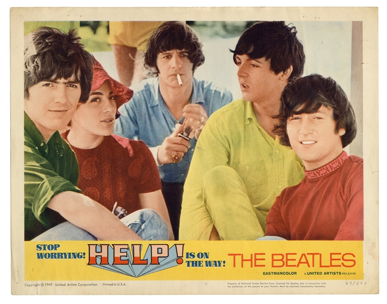  [BEATLES] Help! United Artists, 1965. Lobby card (11 x 14”)...