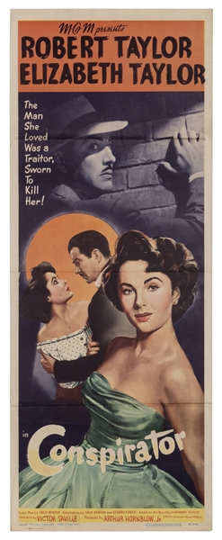  Conspirator. MGM, 1949. Insert (36 x 14”) movie poster for ...
