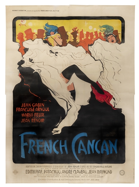  French Cancan. Gaumont, 1955. Humongous, nearly billboard s...