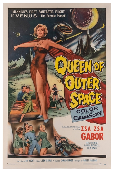  Queen of Outer Space. Allied Artists, 1958. One sheet (41 x...