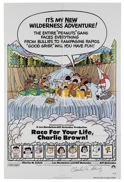  SCHULZ, Charles. Race for Your Life, Charlie Brown [Signed ...