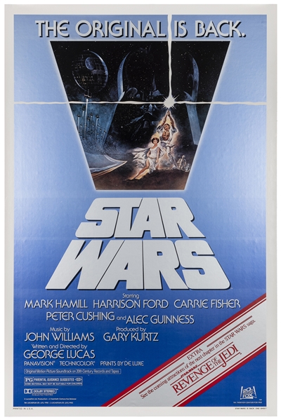  Star Wars. 20th Century Fox, R-1982. One sheet (41 x 27”). ...