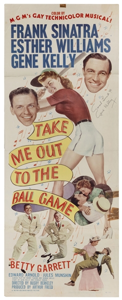  Take Me Out to the Ball Game. MGM, 1949. Insert (36 x 14”)....