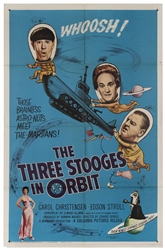  The Three Stooges in Orbit. Columbia, 1962. One sheet (41 x...