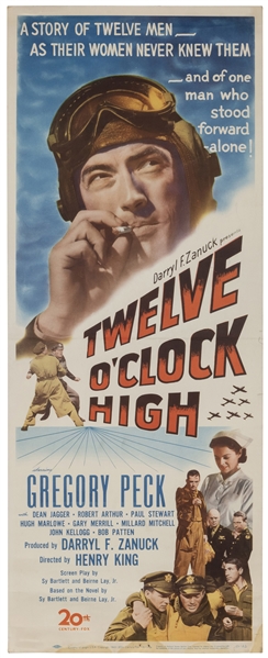 Twelve O’Clock High. 20th Century Fox, 1949. Insert (36 x 1...