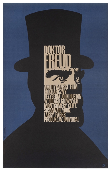  ZBIKOWSKI, Maciej. Freud: The Secret Passion. 1963. Poster ...