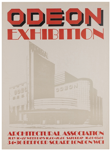  Odeon Exhibition /Architectural Association. London, 1980s....