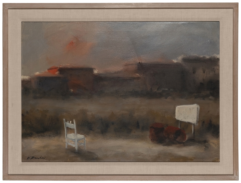  BIANCHINI, Umberto (1934–2010). Unknown. Oil on canvas, sig...