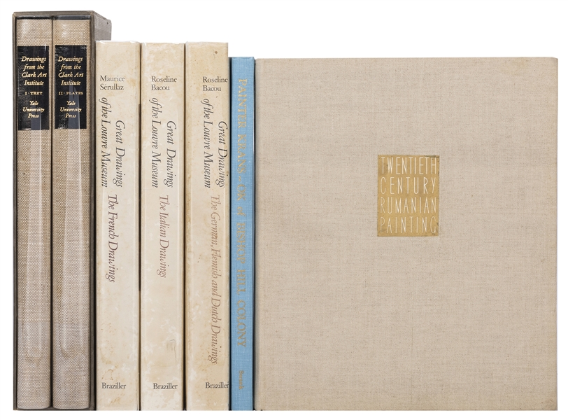  Group of 4 Art Titles in 7 Volumes. Including: BACOU, Rosel...