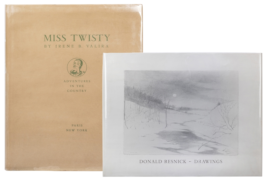  Pair of Signed Artist Monographs. Including: RESNICK, Donal...