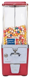  Atlas Master 1 and 5 Cent Gumball Machine. Circa 1951. Red ...