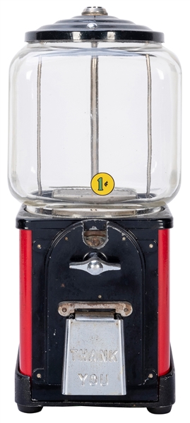  Victor Vending Corp. Topper 1 Cent Gumball Machine. Circa 1...