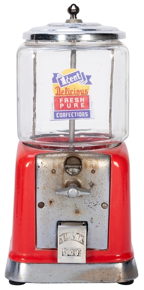  Victor Vending Co. 1 Cent Model V Gumball Dispenser. Chicag...
