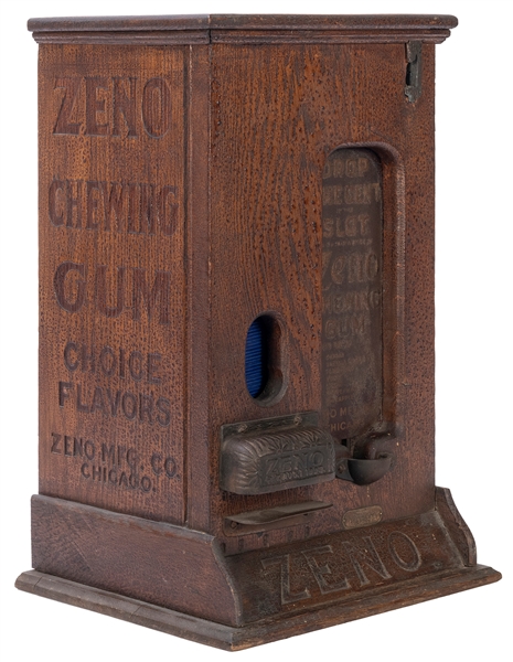  Zeno Mfg. Co. 1 Cent Chewing Gum Vendor. Chicago, IL, ca. 1...