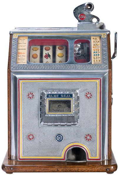  Watling Mfg. Co. 5 Cent Blue Seal Jackpot Bell Slot Machine...