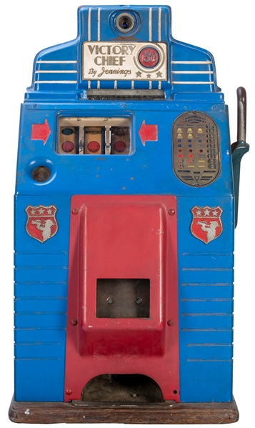  O.D. Jennings & Co. Victory Chief 5 Cent Slot Machine. Chic...