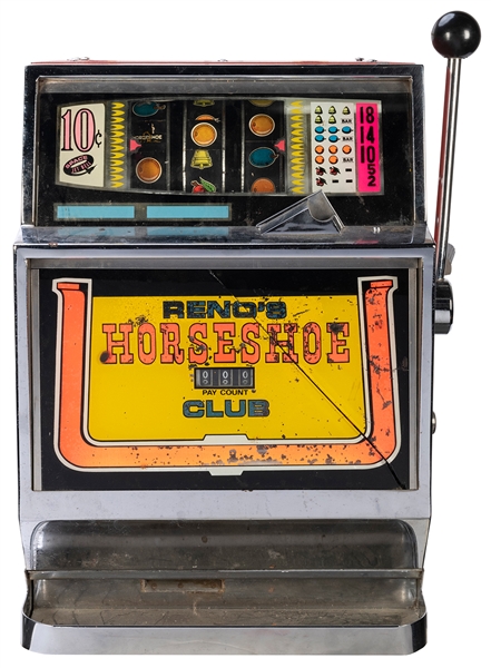  Horseshoe Club Casino 10 Cent Slot Machine. Reno, NV. Heigh...