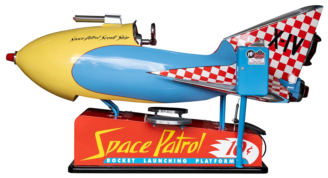  Space Patrol Scout Ship Coin-Operated Kiddie Ride. Modern f...