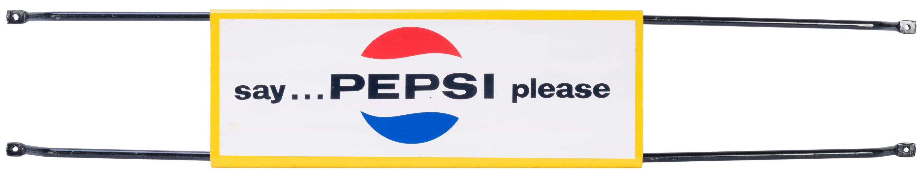  “Say Pepsi Please” Metal Door Advertisement. St. Louis: Sto...
