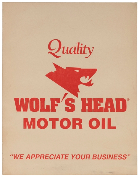  Wolf’s Head Motor Oil Poster. Tampa, FL. Iconic wolf’s head...