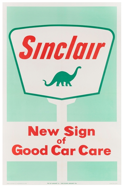  Sinclair Oil / New Sign of Good Car Care. Indianapolis: Pra...