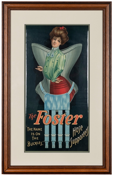  F.F. Pulver Co. Foster’s Hose Supporters Celluloid Advertis...