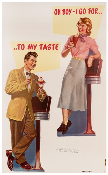  Two Food/Beer Printer’s Proof Posters. 1950s. Including: Pr...