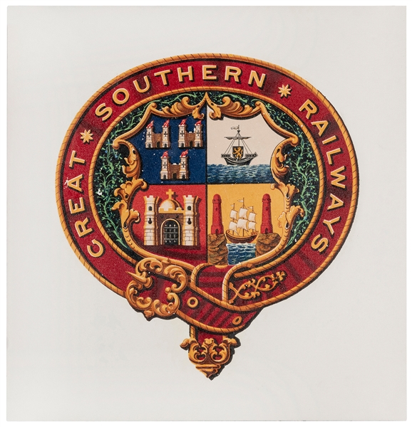  Great Southern Railways Co. Decal. Ireland, ca. 1930s. Live...