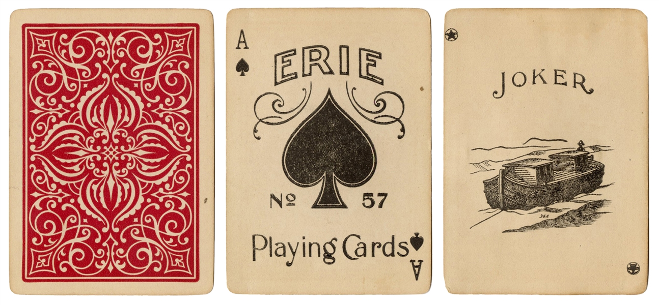  Erie No. 57 Playing Cards. New York: Perfection Playing Car...