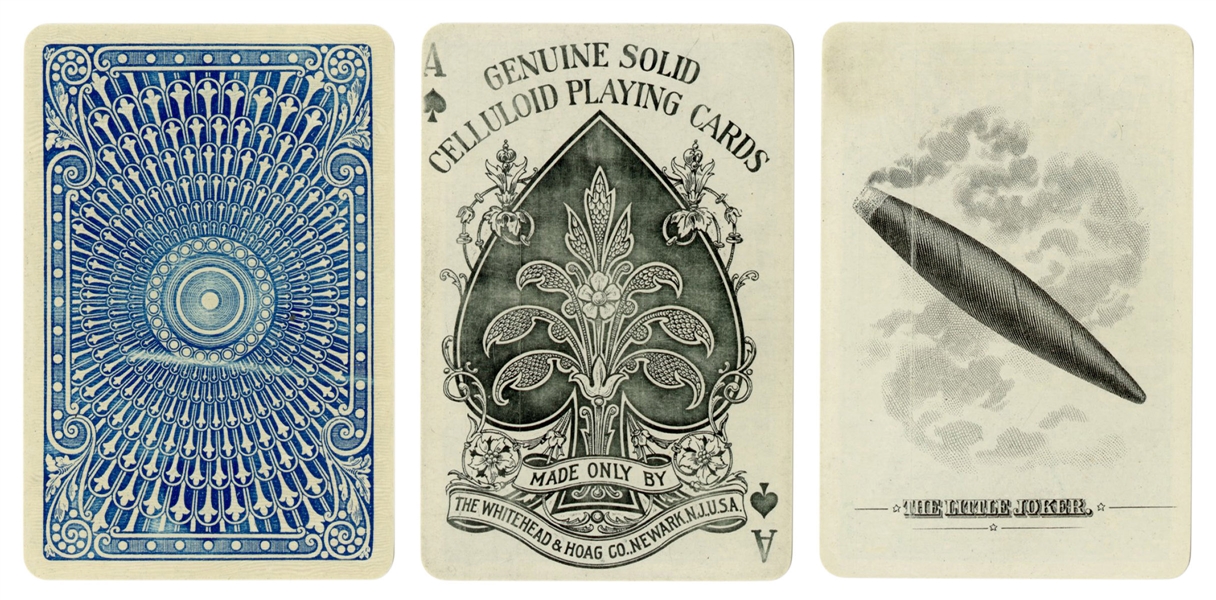  Whitehead & Hoag Celluloid Playing Cards. Newark, ca. 1925....