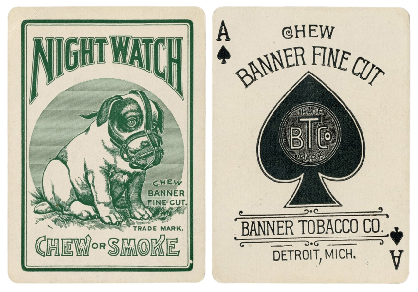  [Tobacciana] Banner Tobacco Co. “Night Watch” Advertising P...